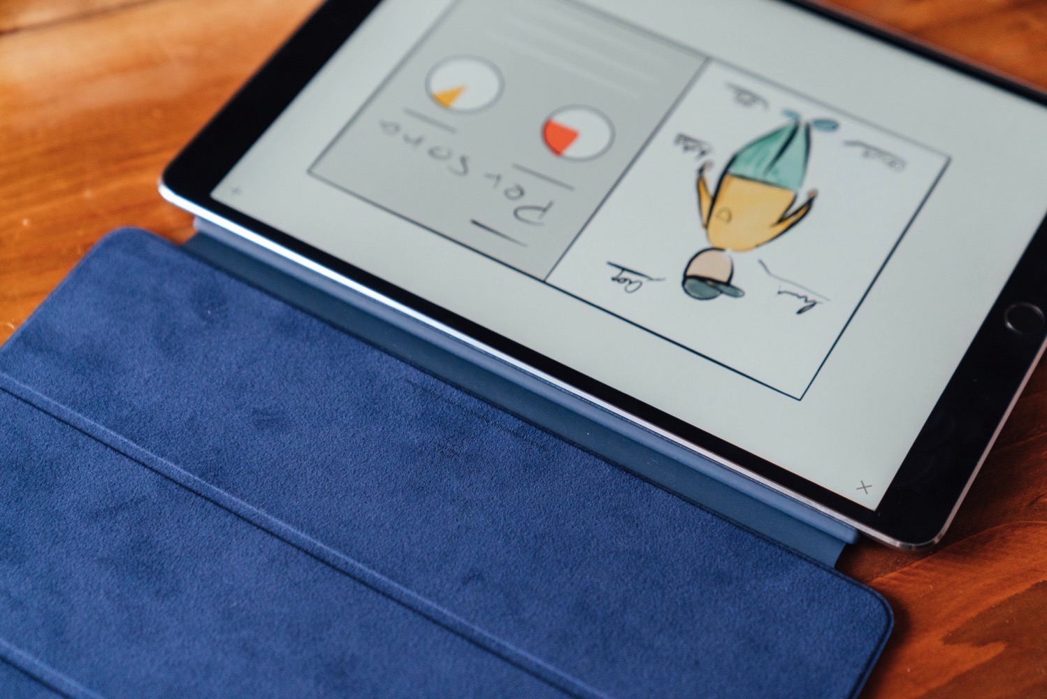 iPad Pro 10.5インチ用「Leather Smart Cover」。やっぱりこれが落ち着く。